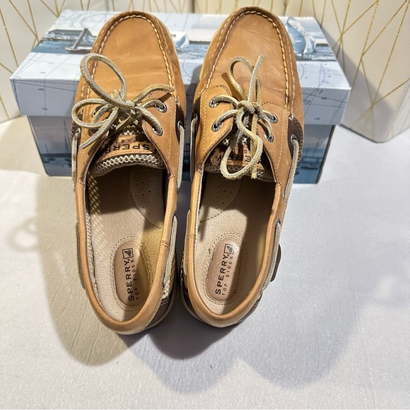 8.5 Sperry Top-Sider Bluefish 2 Eye Linen slip on boat shoes - Picture 6 of 6